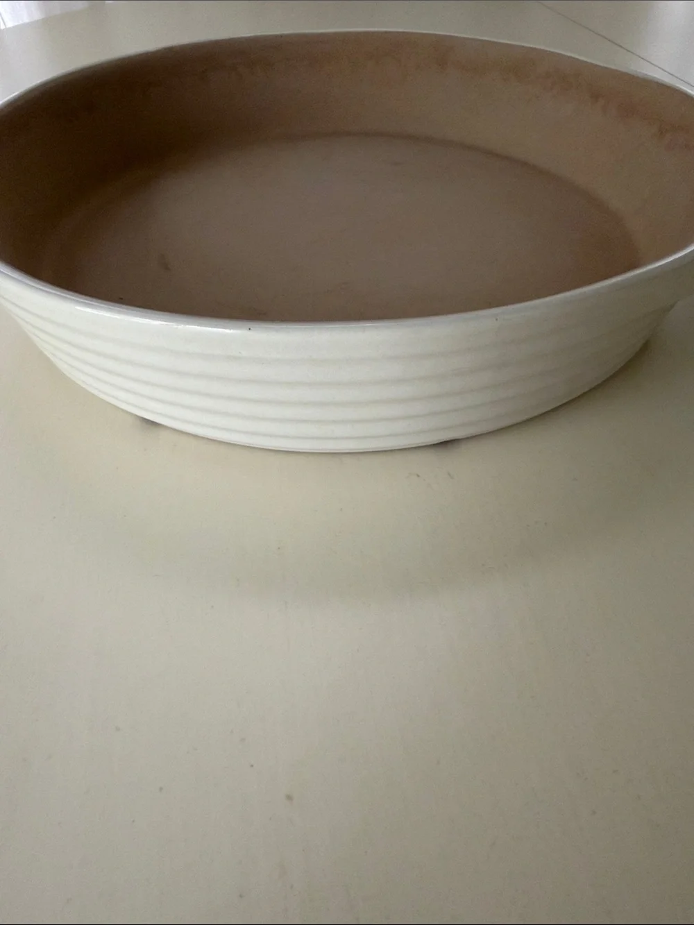 The Pampered Chef Round Stoneware Baking Dish